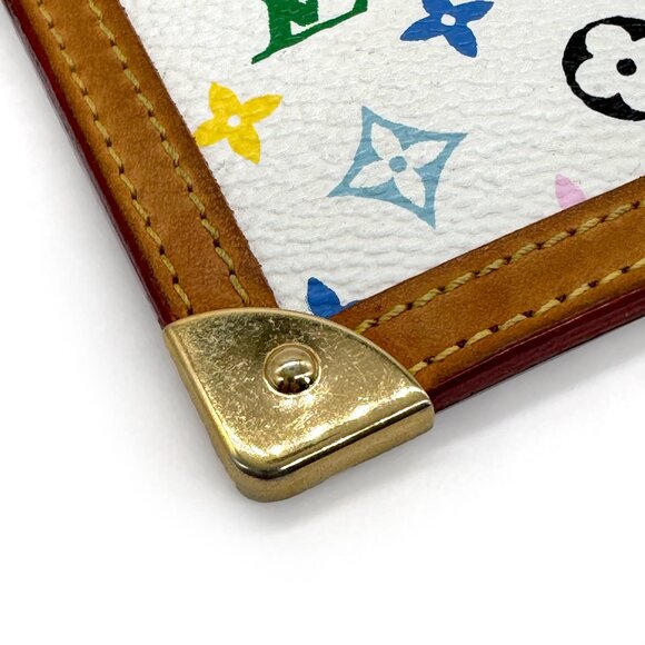 AUTH EUC Louis Vuitton Murakami Multicolor Cles Key Pouch/ Card Case/ Coin Purse - Picture 9 of 12